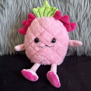 Peekaboo Pink Pineapple Stuffed Plush Animal Princess Crown 10" Plush
